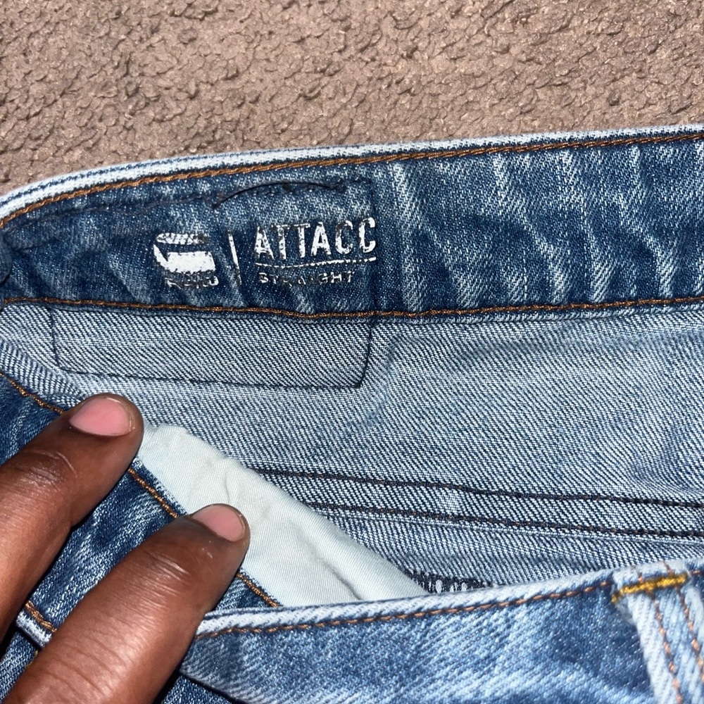 G-Star Men's Blue Slim Straight Jeans - Picture 4 of 4
